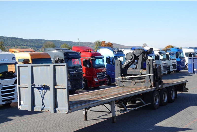 Samro NACZEPA PLATFORMA / + HDS HIAB R 150 F3 - WYSÓW : 8 METRÓW - Pritschenauflieger/ Plattformauflieger: das Bild 1 Samro NACZEPA PLATFORMA / + HDS HIAB R 150 F3 - WYSÓW : 8 METRÓW - Pritschenauflieger/ Plattformauflieger: das Bild 1
