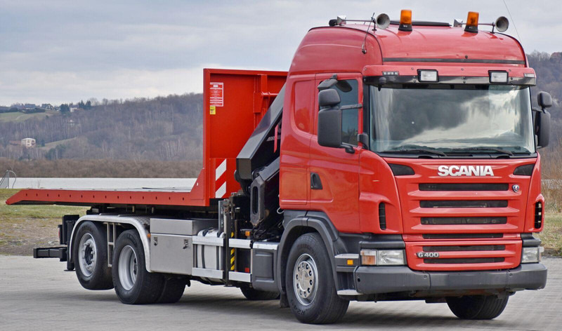 Scania G 400 - Seil Abrollkipper, Autokran: das Bild 3 Scania G 400 - Seil Abrollkipper, Autokran: das Bild 3