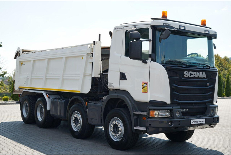 Scania G 410 / 8X4 / ZABUDOWA SAMOWYŁADOWCZA DO ASFALTU / 2X HYDROKLAPA - Asphaltfertiger/ Straßenfertiger: das Bild 5 Scania G 410 / 8X4 / ZABUDOWA SAMOWYŁADOWCZA DO ASFALTU / 2X HYDROKLAPA - Asphaltfertiger/ Straßenfertiger: das Bild 5