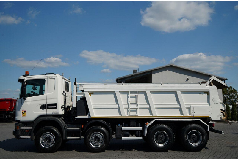 Scania G 410 / 8X4 / ZABUDOWA SAMOWYŁADOWCZA DO ASFALTU / 2X HYDROKLAPA - Asphaltfertiger/ Straßenfertiger: das Bild 3 Scania G 410 / 8X4 / ZABUDOWA SAMOWYŁADOWCZA DO ASFALTU / 2X HYDROKLAPA - Asphaltfertiger/ Straßenfertiger: das Bild 3