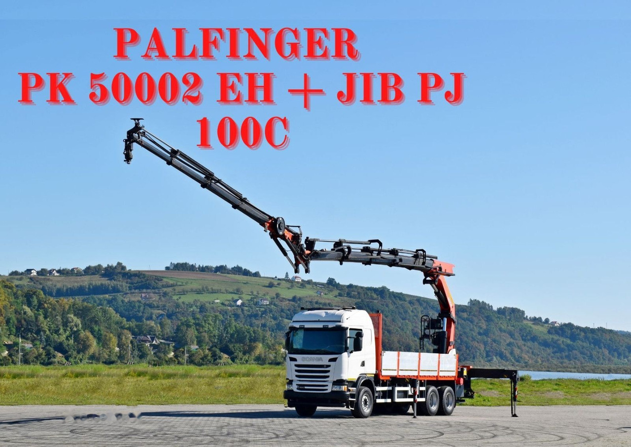 Pritsche LKW, Autokran Scania G 490: das Bild 1