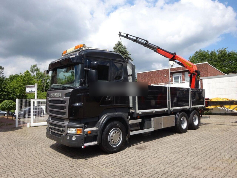 Scania R620 V8 - Flatbed+crane - Pritsche LKW, Autokran: das Bild 1 Scania R620 V8 - Flatbed+crane - Pritsche LKW, Autokran: das Bild 1