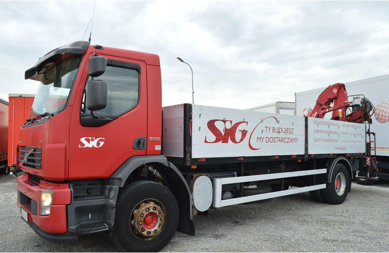Volvo FE 18.320 FLATBED CRANE - Pritsche LKW, Autokran: das Bild 2 Volvo FE 18.320 FLATBED CRANE - Pritsche LKW, Autokran: das Bild 2