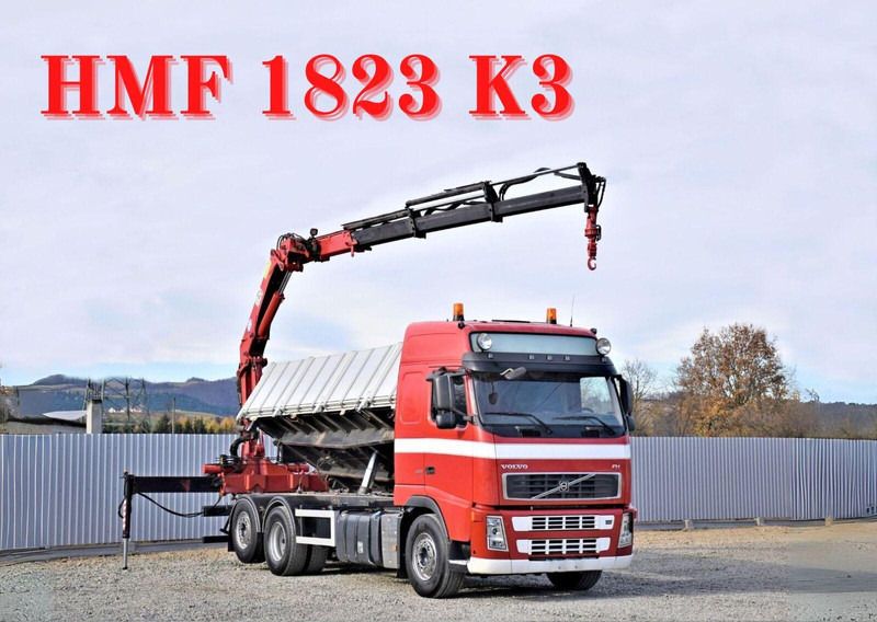 Volvo FH 480 Kipper 6,20m + HMF 1823 K3 + FUNK - Kipper, Autokran: das Bild 1 Volvo FH 480 Kipper 6,20m + HMF 1823 K3 + FUNK - Kipper, Autokran: das Bild 1