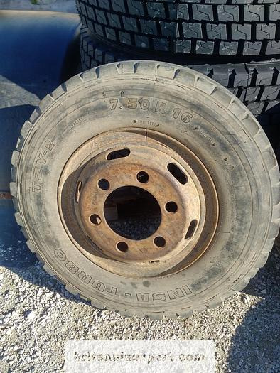 Komplettrad TOYOTA 4 x used 7.50-16 LT tyres on 6 studs rims for Toyota Dyna 300: das Bild 6