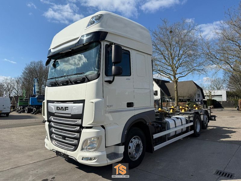 DAF XF 480 FAN SSC - LBW - RETARDER - BDF - KLIMA - GERMAN TRUCK - TOP! - Containerwagen/ Wechselfahrgestell LKW: das Bild 1 DAF XF 480 FAN SSC - LBW - RETARDER - BDF - KLIMA - GERMAN TRUCK - TOP! - Containerwagen/ Wechselfahrgestell LKW: das Bild 1