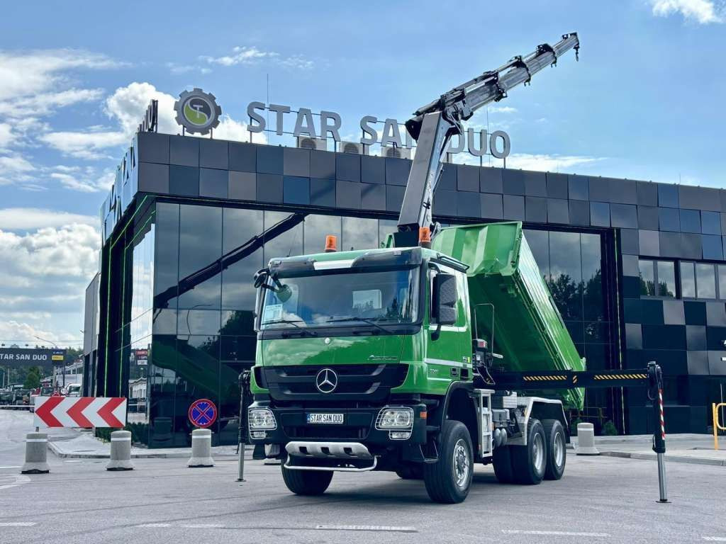 Mercedes-Benz ACTROS 3346 6x6 HIAB 244EP-4 Crane Kipper - Autokran: das Bild 1 Mercedes-Benz ACTROS 3346 6x6 HIAB 244EP-4 Crane Kipper - Autokran: das Bild 1