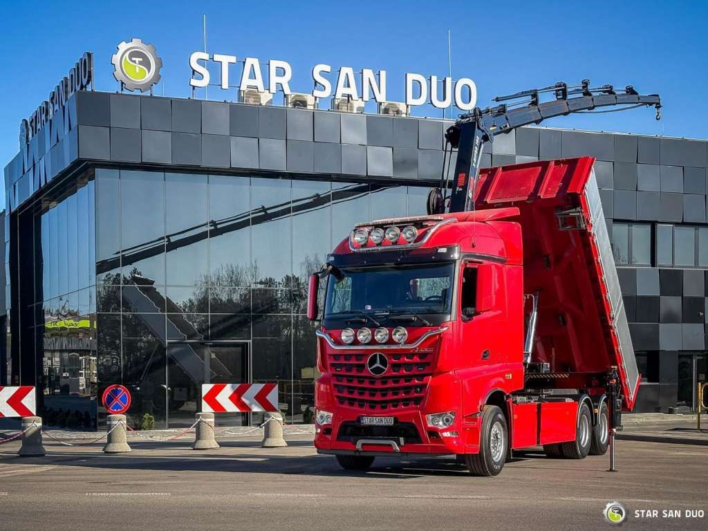 Mercedes-Benz AROCS 3358L 6x4 HIAB 192X-HIPRO E-6 Crane Kippe - Autokran: das Bild 1 Mercedes-Benz AROCS 3358L 6x4 HIAB 192X-HIPRO E-6 Crane Kippe - Autokran: das Bild 1