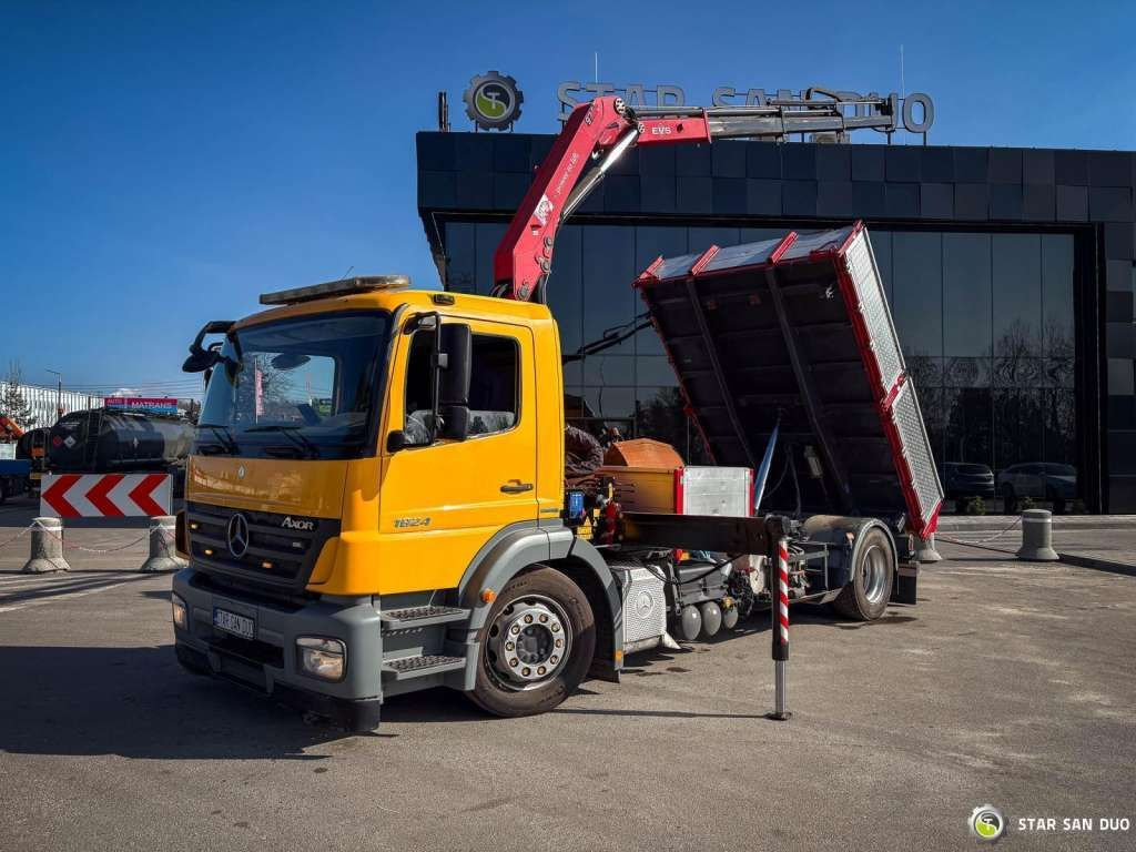 Mercedes-Benz AXOR 1824 4x2 HMF 975 HDS Crane Rotator Kipper Mercedes-Benz AXOR 1824 4x2 HMF 975 HDS Crane Rotator Kipper - Autokran, Kipper: das Bild 4 Mercedes-Benz AXOR 1824 4x2 HMF 975 HDS Crane Rotator Kipper Mercedes-Benz AXOR 1824 4x2 HMF 975 HDS Crane Rotator Kipper - Autokran, Kipper: das Bild 4