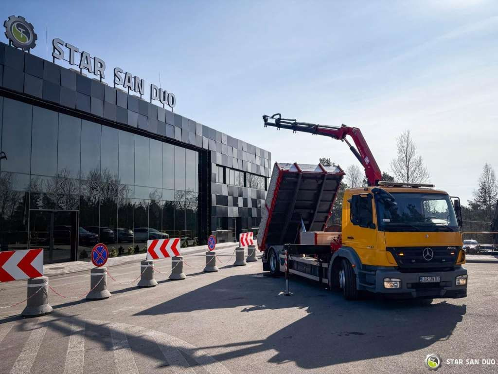 Mercedes-Benz AXOR 1824 4x2 HMF 975 HDS Crane Rotator Kipper Mercedes-Benz AXOR 1824 4x2 HMF 975 HDS Crane Rotator Kipper - Autokran, Kipper: das Bild 5 Mercedes-Benz AXOR 1824 4x2 HMF 975 HDS Crane Rotator Kipper Mercedes-Benz AXOR 1824 4x2 HMF 975 HDS Crane Rotator Kipper - Autokran, Kipper: das Bild 5