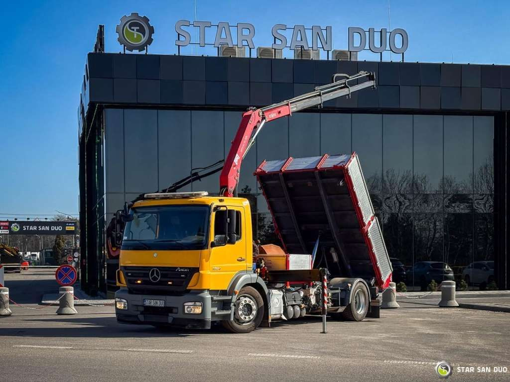 Mercedes-Benz AXOR 1824 4x2 HMF 975 HDS Crane Rotator Kipper Mercedes-Benz AXOR 1824 4x2 HMF 975 HDS Crane Rotator Kipper - Autokran, Kipper: das Bild 1 Mercedes-Benz AXOR 1824 4x2 HMF 975 HDS Crane Rotator Kipper Mercedes-Benz AXOR 1824 4x2 HMF 975 HDS Crane Rotator Kipper - Autokran, Kipper: das Bild 1