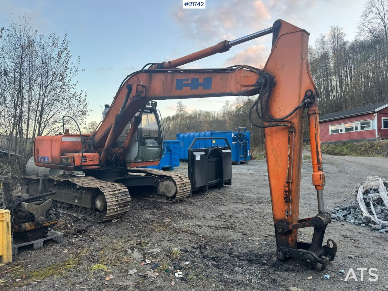 Hitachi EX165 beltegraver m/ 2 skuffer - Kettenbagger: das Bild 1 Hitachi EX165 beltegraver m/ 2 skuffer - Kettenbagger: das Bild 1