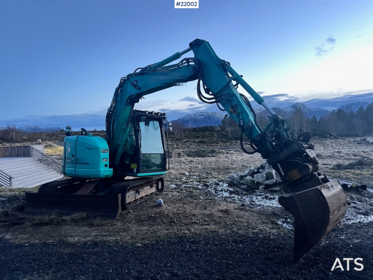 Kobelco 2016 Kobelco SK75SR Beltegraver m/ Rototilt og Pusseskuffe. - Bagger: das Bild 1 Kobelco 2016 Kobelco SK75SR Beltegraver m/ Rototilt og Pusseskuffe. - Bagger: das Bild 1