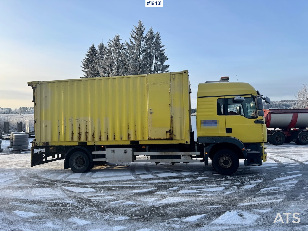 Containerwagen/ Wechselfahrgestell LKW MAN TGM 15.280: das Bild 9
