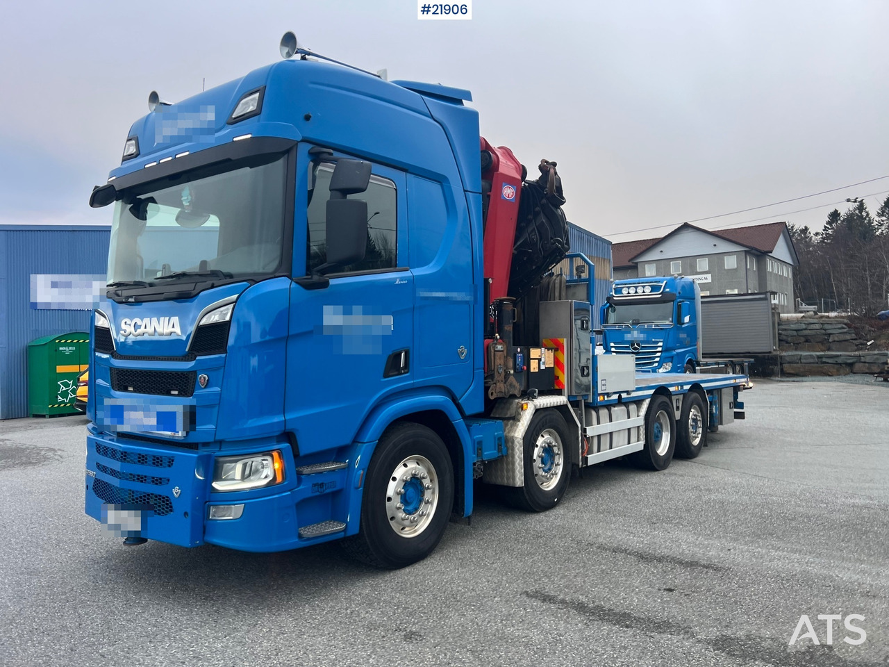 Scania R580 8x2 kranbil m/ 95t/m hmf kran, jibb , vinsj og konar planslep - Autokran: das Bild 2 Scania R580 8x2 kranbil m/ 95t/m hmf kran, jibb , vinsj og konar planslep - Autokran: das Bild 2