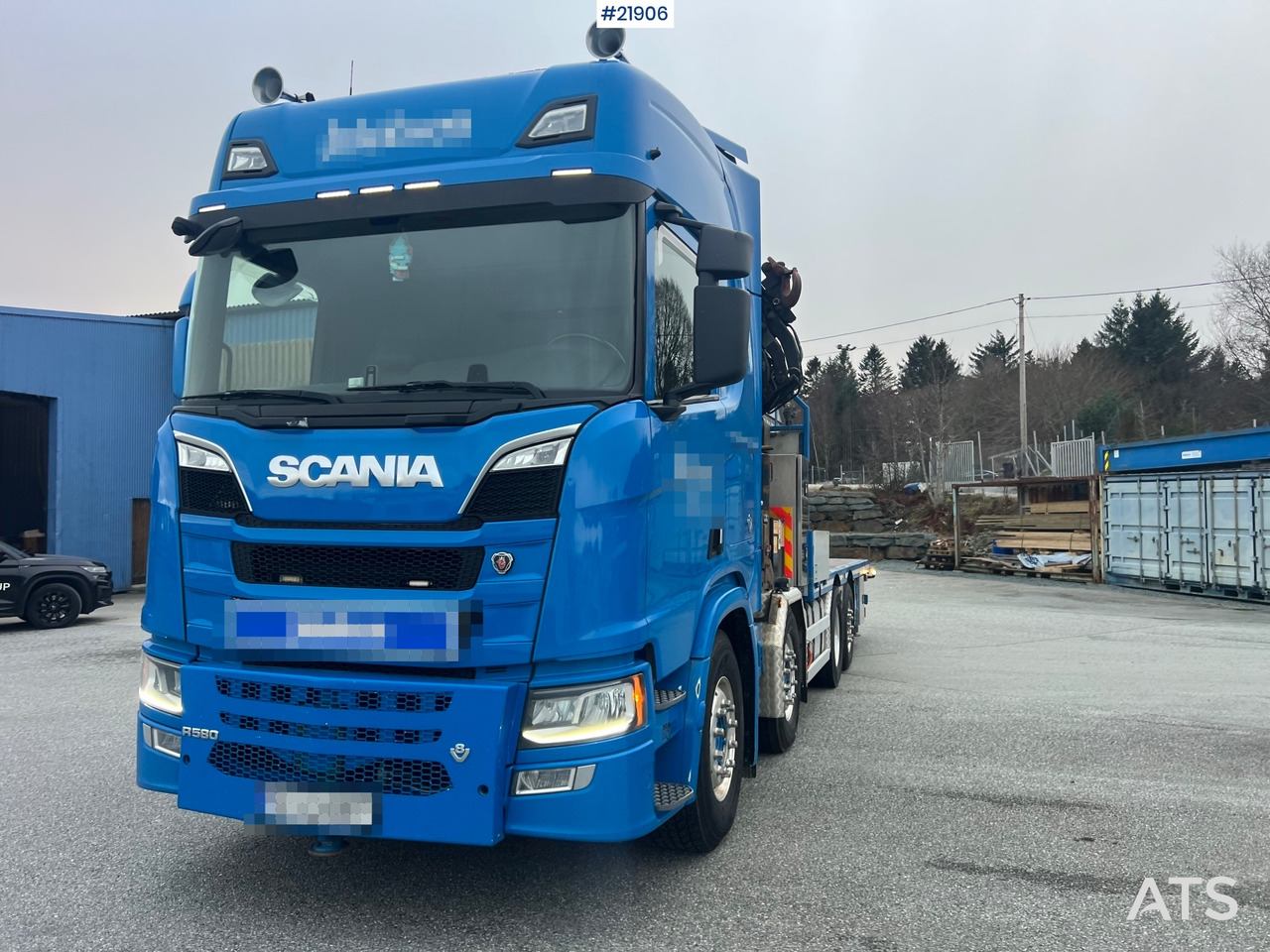 Scania R580 8x2 kranbil m/ 95t/m hmf kran, jibb , vinsj og konar planslep - Autokran: das Bild 3 Scania R580 8x2 kranbil m/ 95t/m hmf kran, jibb , vinsj og konar planslep - Autokran: das Bild 3