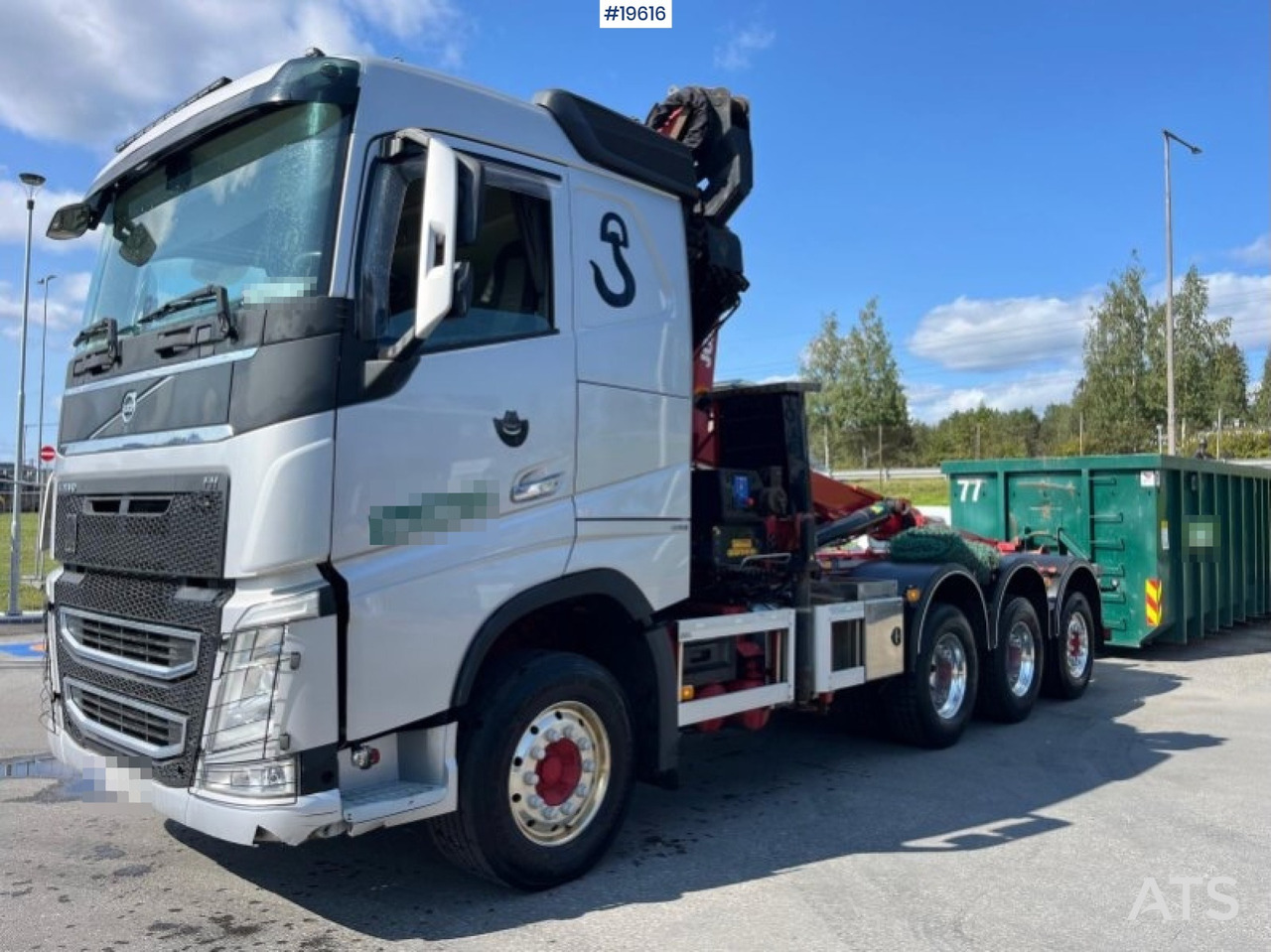 Volvo FH420 - Abrollkipper, Autokran: das Bild 1 Volvo FH420 - Abrollkipper, Autokran: das Bild 1
