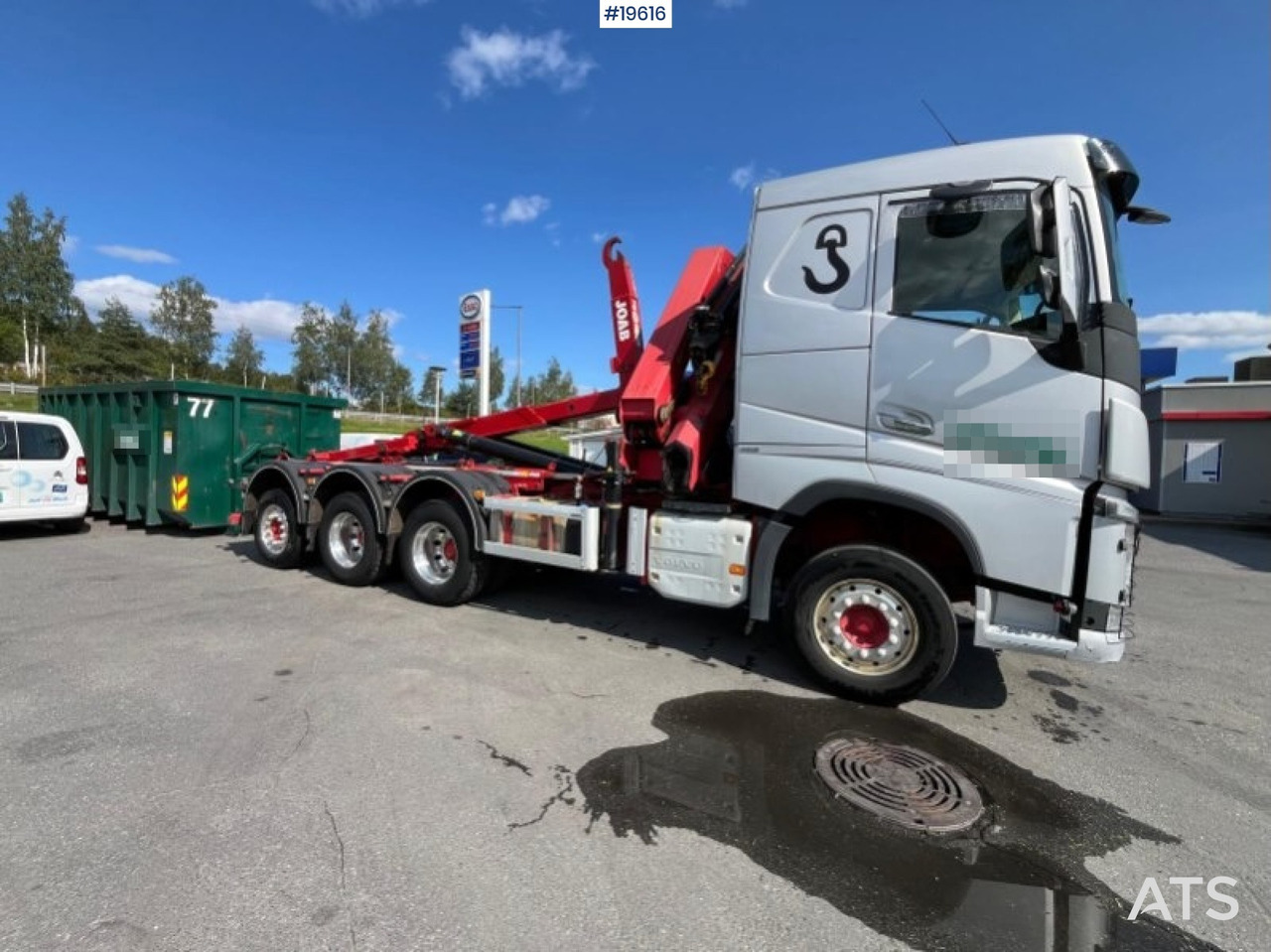 Volvo FH420 - Abrollkipper, Autokran: das Bild 4 Volvo FH420 - Abrollkipper, Autokran: das Bild 4