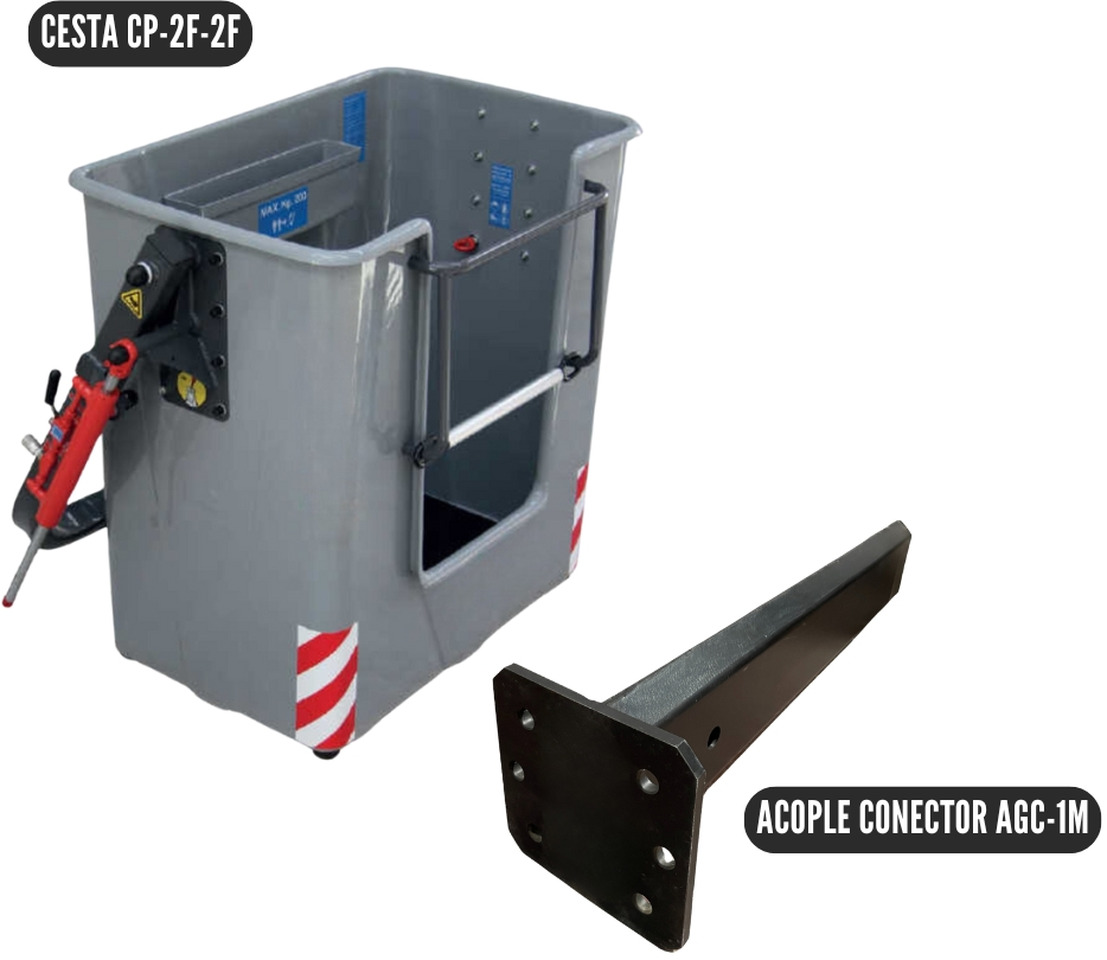 Man Basket + Connection Coupler OF-CP-2F2F+A - Anbauteil für Ladekran: das Bild 2 Man Basket + Connection Coupler OF-CP-2F2F+A - Anbauteil für Ladekran: das Bild 2
