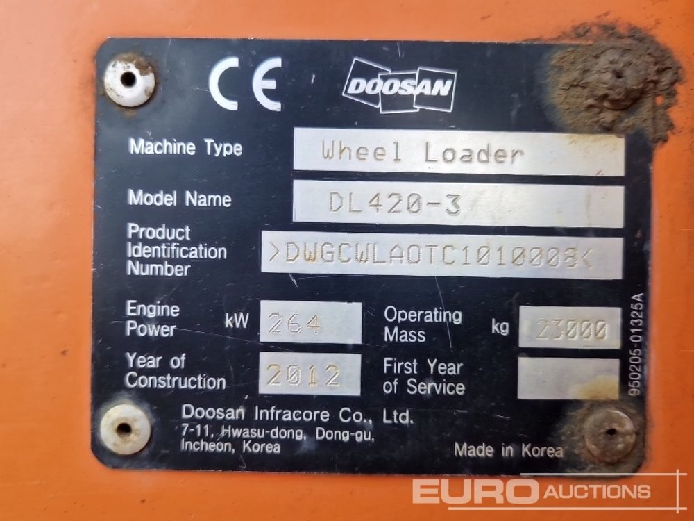 Radlader 2012 Doosan DL420-3: das Bild 36