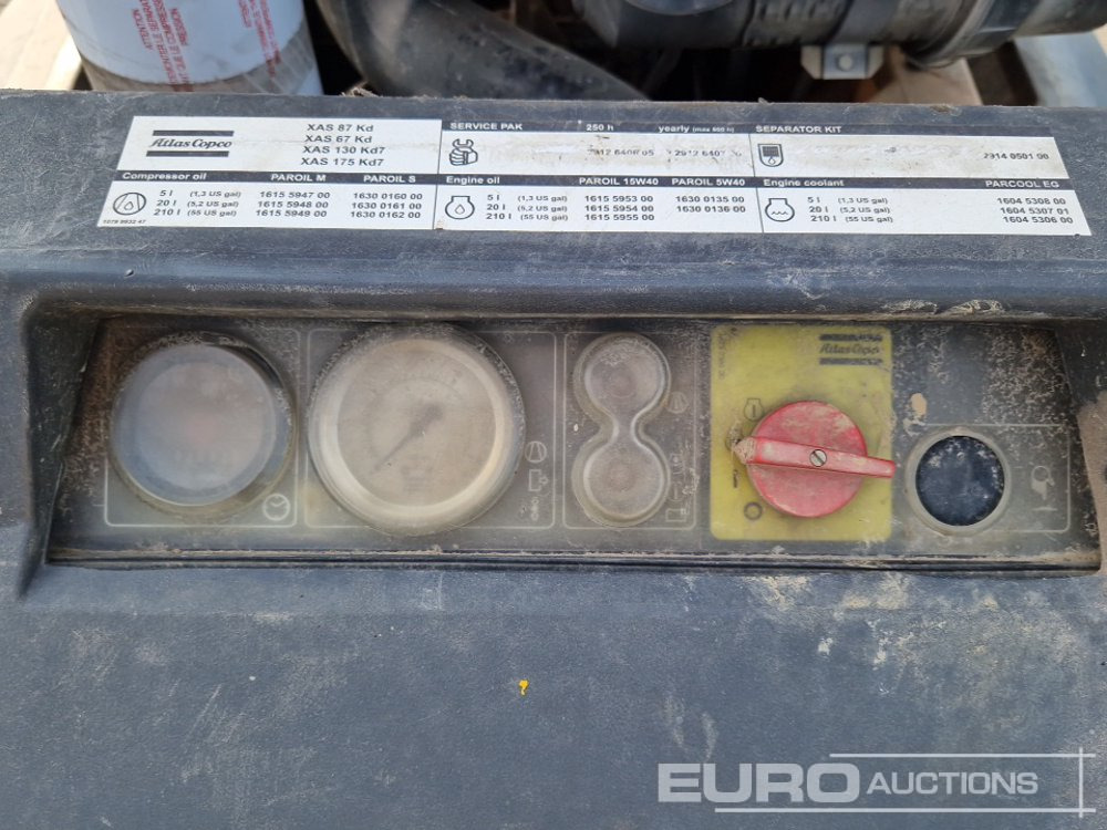 Luftkompressor 2015 Atlas Copco XAS87KD 176CFM: das Bild 10