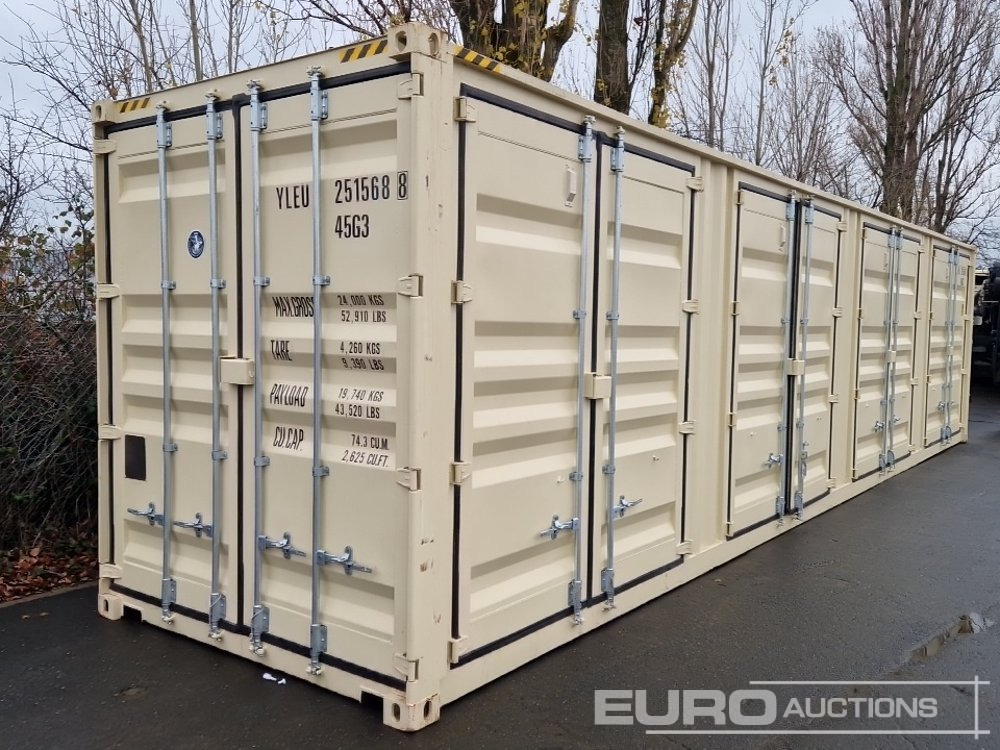 2025 40' HQ Container, One Side 4 Doors, One End Door - Seecontainer: das Bild 1 2025 40' HQ Container, One Side 4 Doors, One End Door - Seecontainer: das Bild 1