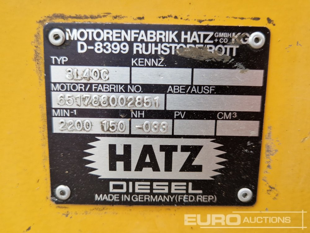 Motor Hatz 3L40C Diesel Engine: das Bild 8