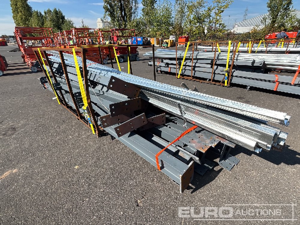 Unused 2025 100' X 50' X 16' Galvanized Steel Structure Building, 5' X 20' Bracket, 12 Pillars, 12 Rafters, 8 Roof Supports, 8 Side Brackets - Wohncontainer: das Bild 2 Unused 2025 100' X 50' X 16' Galvanized Steel Structure Building, 5' X 20' Bracket, 12 Pillars, 12 Rafters, 8 Roof Supports, 8 Side Brackets - Wohncontainer: das Bild 2