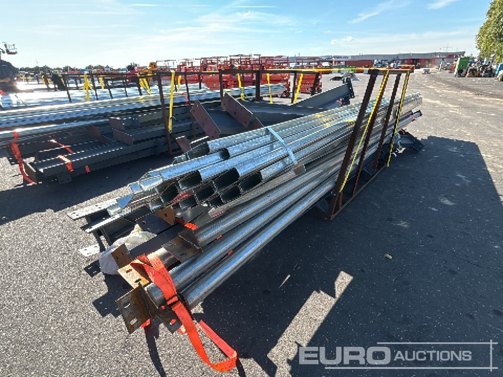 Unused 2025 100' X 50' X 16' Galvanized Steel Structure Building, 5' X 20' Bracket, 12 Pillars, 12 Rafters, 8 Roof Supports, 8 Side Brackets - Wohncontainer: das Bild 2 Unused 2025 100' X 50' X 16' Galvanized Steel Structure Building, 5' X 20' Bracket, 12 Pillars, 12 Rafters, 8 Roof Supports, 8 Side Brackets - Wohncontainer: das Bild 2