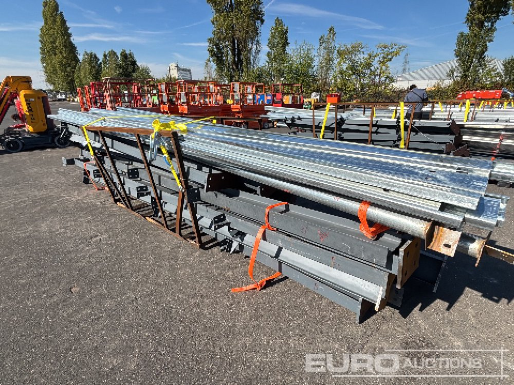 Unused 2025 100' X 50' X 16' Galvanized Steel Structure Building, 5' X 20' Bracket, 12 Pillars, 12 Rafters, 8 Roof Supports, 8 Side Brackets - Wohncontainer: das Bild 2 Unused 2025 100' X 50' X 16' Galvanized Steel Structure Building, 5' X 20' Bracket, 12 Pillars, 12 Rafters, 8 Roof Supports, 8 Side Brackets - Wohncontainer: das Bild 2