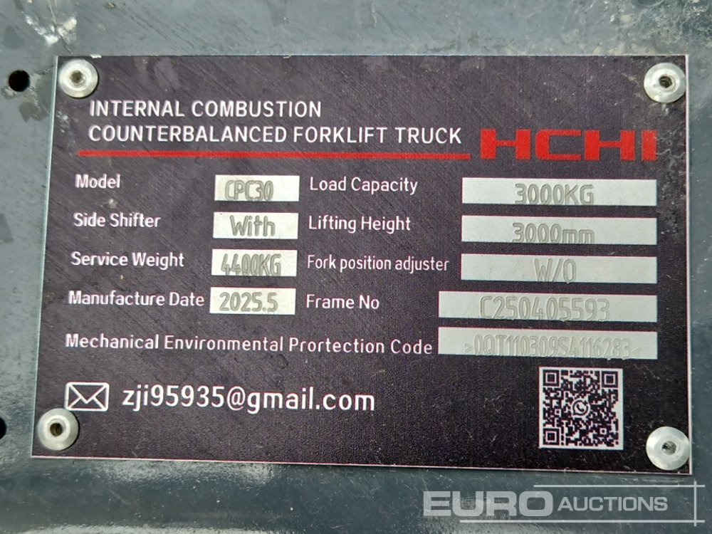 Gabelstapler Unused 2025 HCHI CPC30: das Bild 25