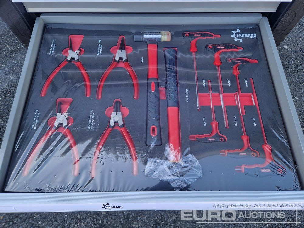 Baugeräte Unused Erdmann XXl Edition 7 Drawer Tool Cabinet c/w Profi Tools: das Bild 8