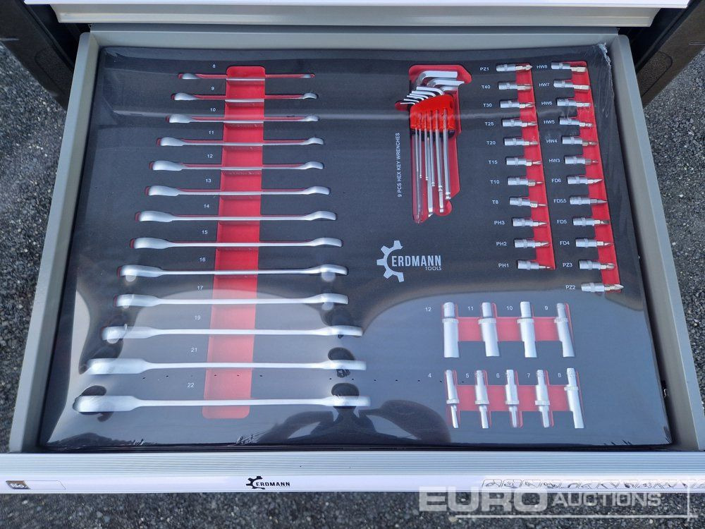 Baugeräte Unused Erdmann XXl Edition 7 Drawer Tool Cabinet c/w Profi Tools: das Bild 6