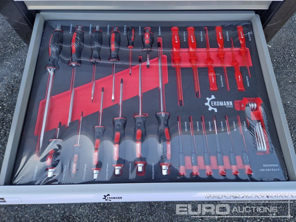 Baugeräte Unused Erdmann XXl Edition 7 Drawer Tool Cabinet c/w Profi Tools: das Bild 7