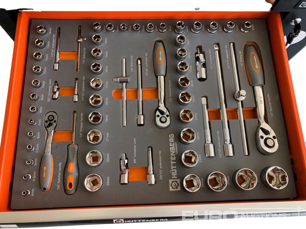 Unused Hüttenberg Tool Trolley, 6 Drawers with Tools - Werkstattgerät: das Bild 5 Unused Hüttenberg Tool Trolley, 6 Drawers with Tools - Werkstattgerät: das Bild 5