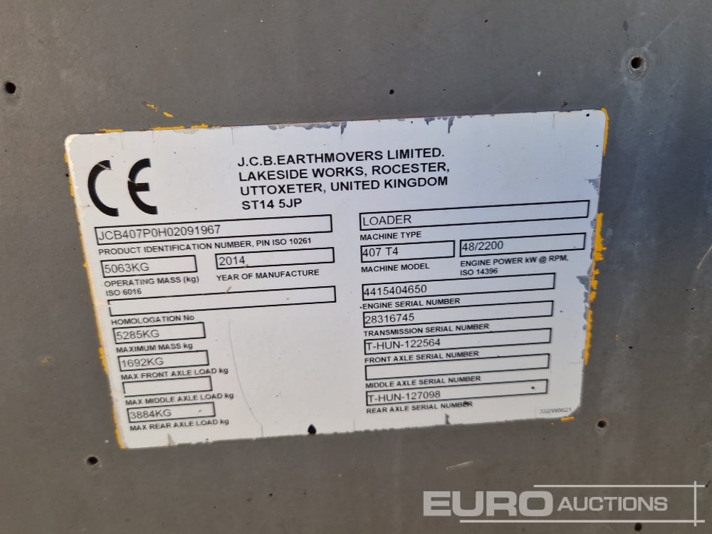 Radlader 2014 JCB 406: das Bild 33 Radlader 2014 JCB 406: das Bild 33