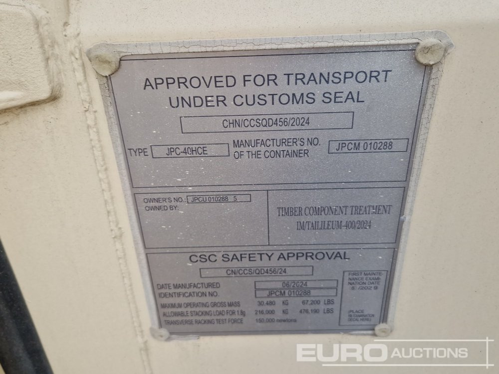 2025 40' x 8' High Cube Container, 4 Side Doors, 1 End Door - Seecontainer: das Bild 5 2025 40' x 8' High Cube Container, 4 Side Doors, 1 End Door - Seecontainer: das Bild 5