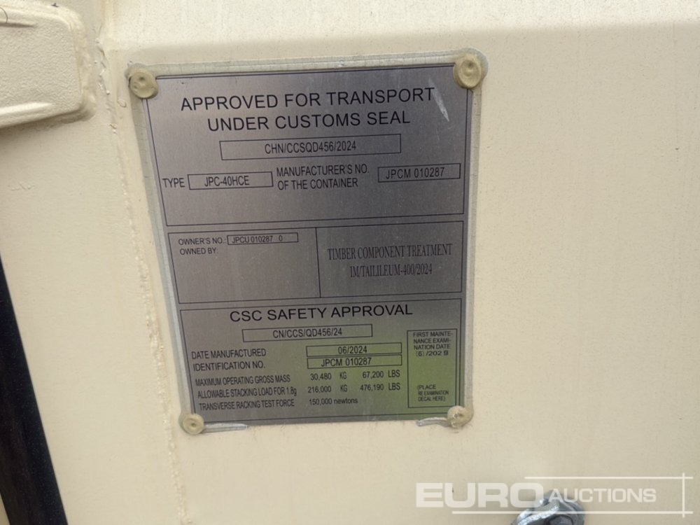 2025 40' x 8' High Cube Container, 4 Side Doors, 1 End Door - Seecontainer: das Bild 5 2025 40' x 8' High Cube Container, 4 Side Doors, 1 End Door - Seecontainer: das Bild 5