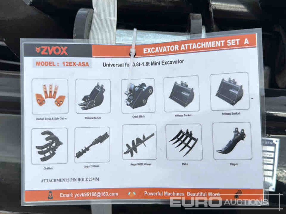 Unused 2025 Zvox 12EX-ASA - Anbauteil für Bagger: das Bild 5 Unused 2025 Zvox 12EX-ASA - Anbauteil für Bagger: das Bild 5