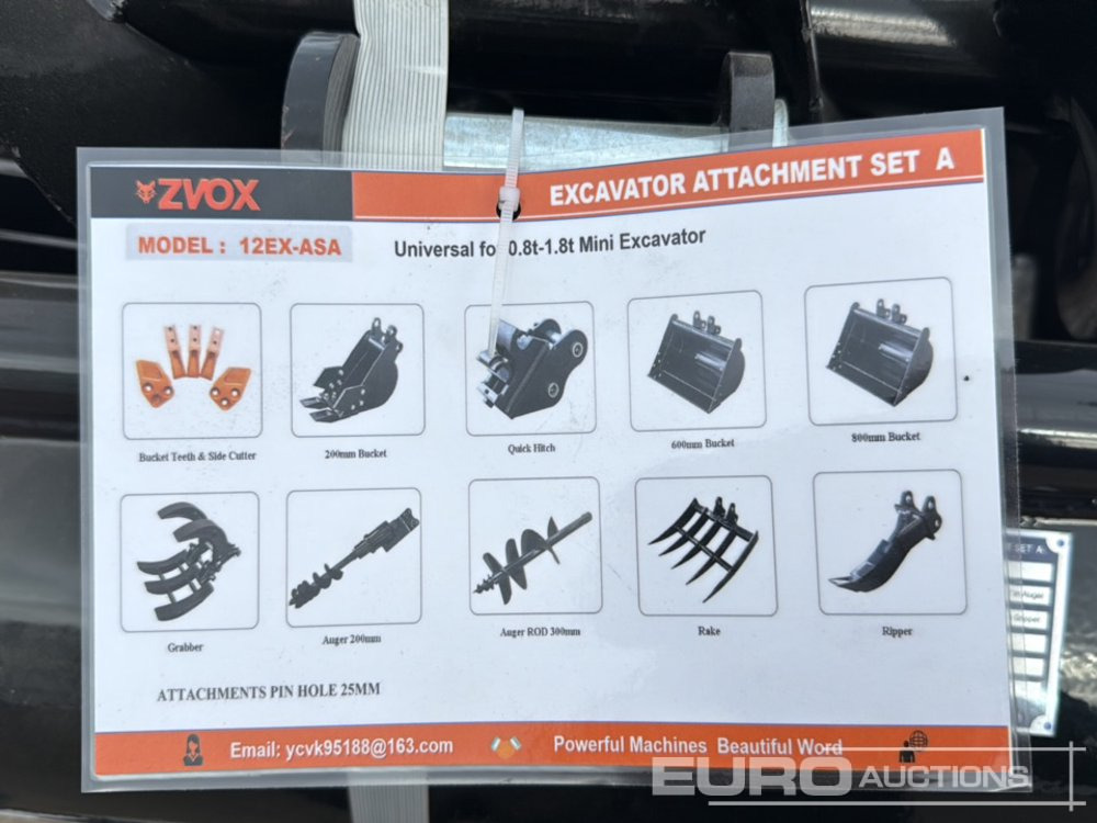 Unused 2025 Zvox 12EX-ASA - Anbauteil für Bagger: das Bild 5 Unused 2025 Zvox 12EX-ASA - Anbauteil für Bagger: das Bild 5
