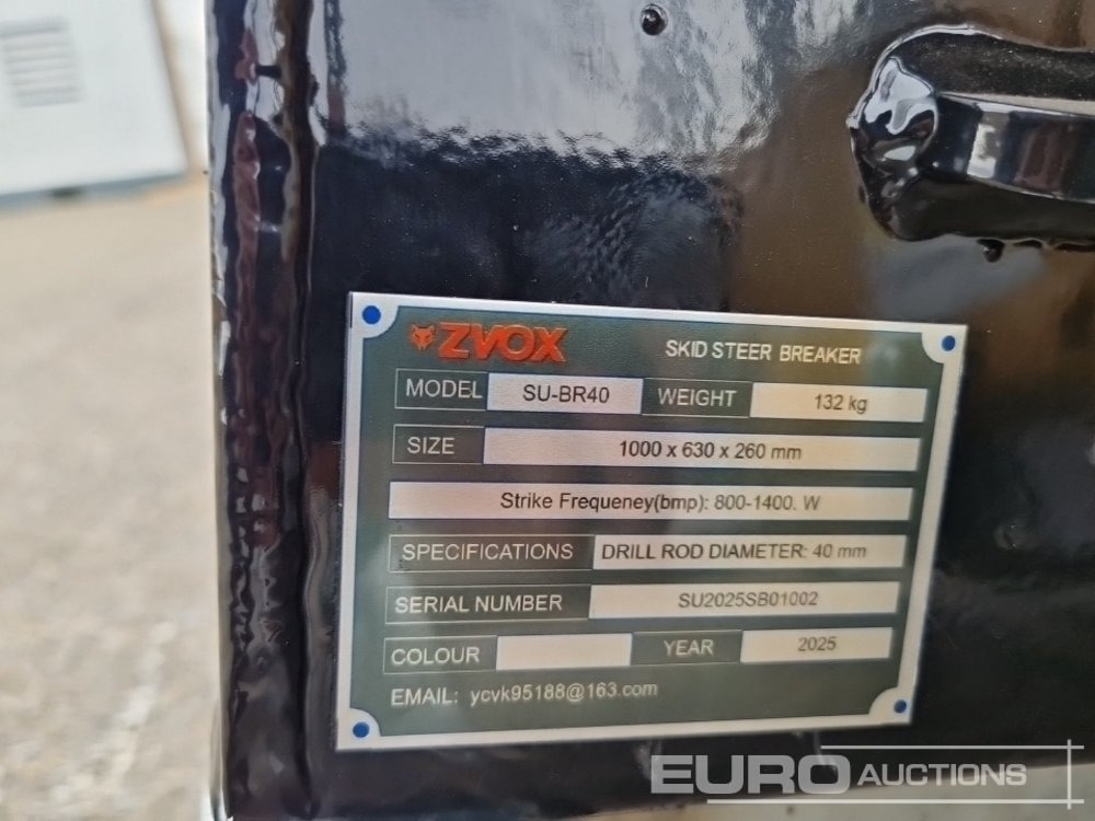 Unused 2025 Zvox SU-BR40 - Hydraulikhammer: das Bild 5 Unused 2025 Zvox SU-BR40 - Hydraulikhammer: das Bild 5