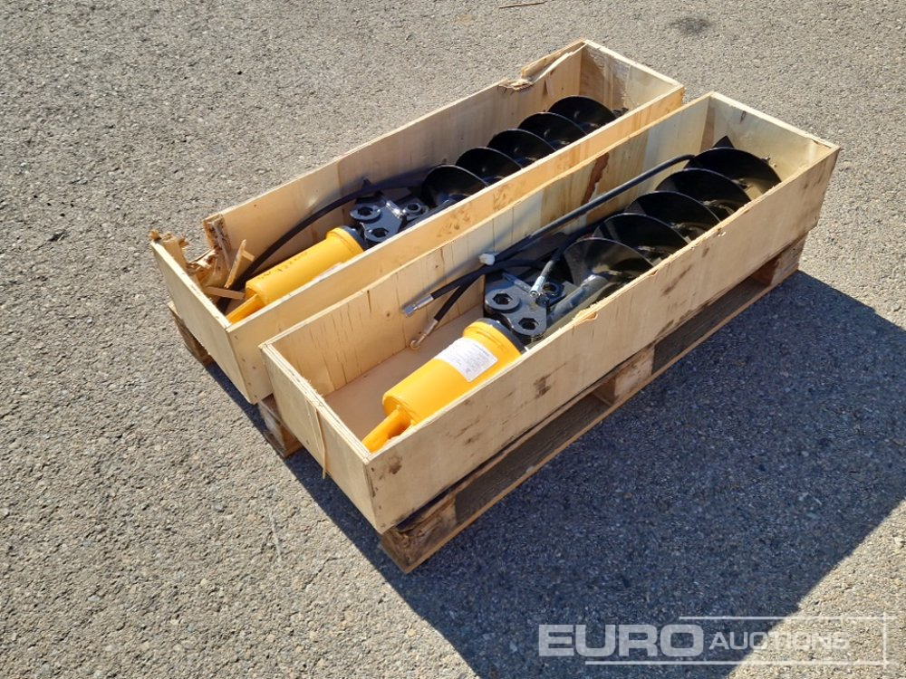 Unused KV200 Auger to suit Mini Excavator (2 of) / Ahoyador (2 of) - Erdbohrer für Minibagger: das Bild 5 Unused KV200 Auger to suit Mini Excavator (2 of) / Ahoyador (2 of) - Erdbohrer für Minibagger: das Bild 5