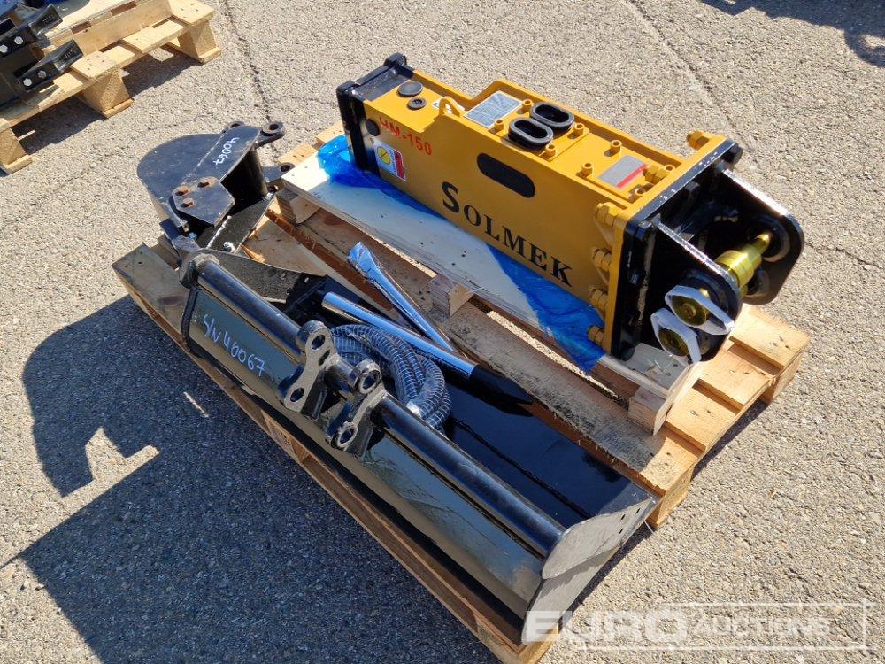 Schaufel, Zustand - NEU Unused Set of 30" Ditching, 8" Digging Bucket, Hydraulic Breaker to suit JPC Excavator / Conjunto Cazos de 800mm y 200mm y Martillo Solmek HM-150para Excavadora JPC: das Bild 7