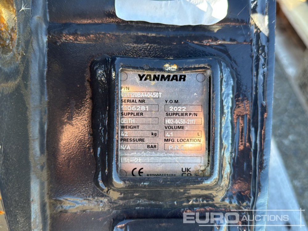 Yanmar Digging Bucket GGT120BA40450T to suit 1.5-2 Ton Excavator (S/Ns 1106281, 1106276, 1106288) (3 of) - Schaufel: das Bild 5 Yanmar Digging Bucket GGT120BA40450T to suit 1.5-2 Ton Excavator (S/Ns 1106281, 1106276, 1106288) (3 of) - Schaufel: das Bild 5