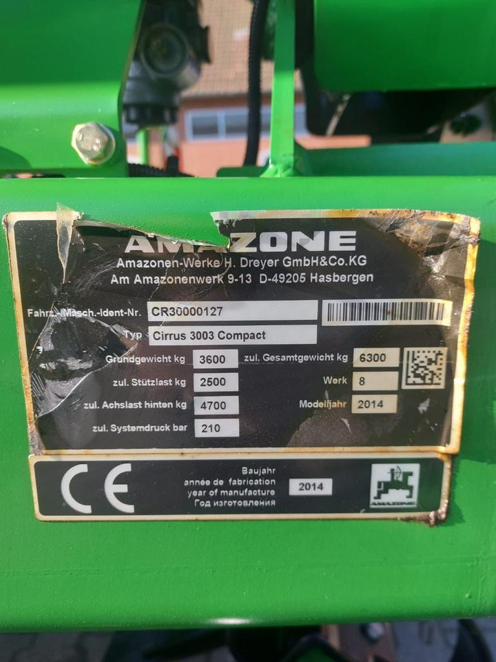 Amazone Cirrus 3003 compact - Sämaschine: das Bild 5 Amazone Cirrus 3003 compact - Sämaschine: das Bild 5