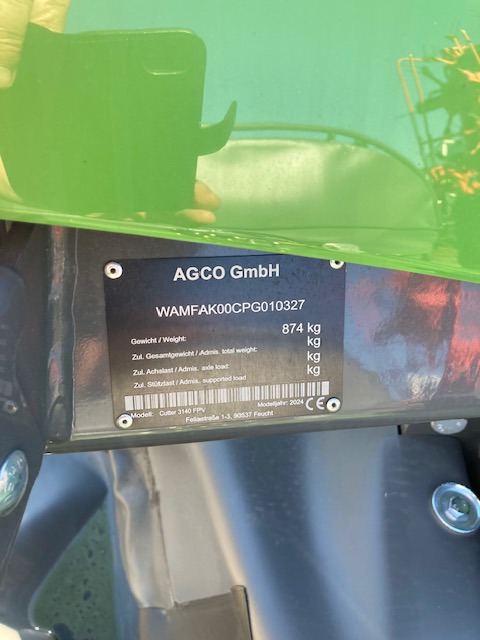 Fendt Cutter 3140 FPV - Mähwerk: das Bild 2 Fendt Cutter 3140 FPV - Mähwerk: das Bild 2
