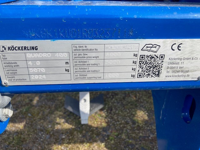 Köckerling Quadro 400 - Grubber: das Bild 2 Köckerling Quadro 400 - Grubber: das Bild 2