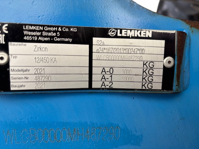 Lemken Solitair 9 KA / 450-DS 125 - Sämaschine: das Bild 2 Lemken Solitair 9 KA / 450-DS 125 - Sämaschine: das Bild 2
