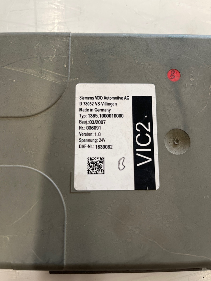 DAF VIC2 1639082 - Elektrische Ausrüstung für LKW: das Bild 1 DAF VIC2 1639082 - Elektrische Ausrüstung für LKW: das Bild 1