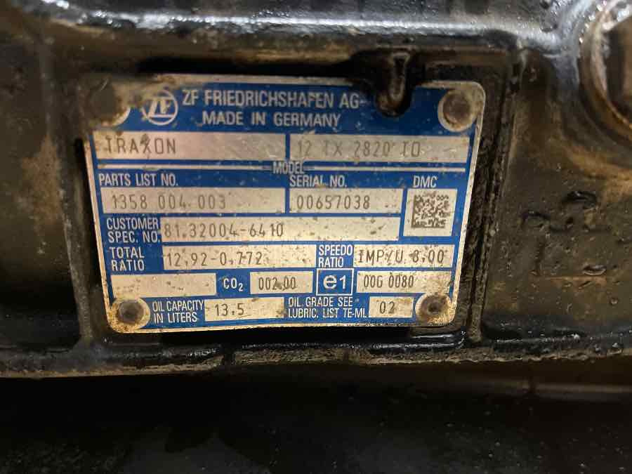 MAN GEARBOX 12TX2820 TO // 81.32004-6410 - Getriebe für LKW: das Bild 3 MAN GEARBOX 12TX2820 TO // 81.32004-6410 - Getriebe für LKW: das Bild 3